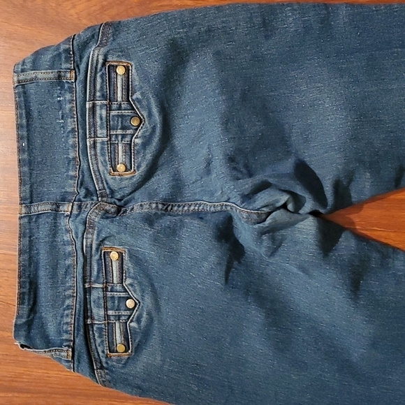 Saza Jeans Womens size 9 SJ jeans distressed low rise tapered destroyed - Picture 3 of 13